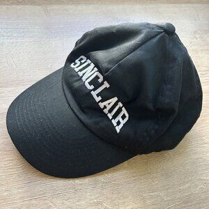 Sinclair Global Black White Logo Cotton Blend Snapback Hat